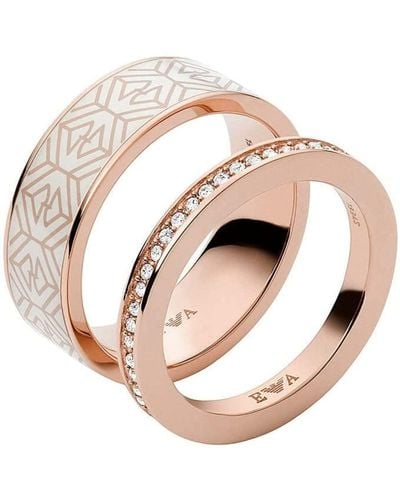 Emporio Armani Ring Für Frauen - Pink