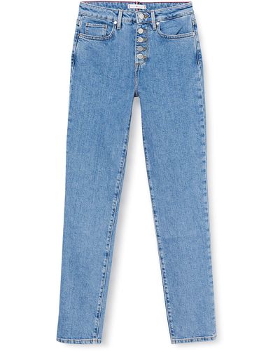 Tommy Hilfiger Riverpoint Cigarette Hw A Patty Slim Jeans Voor - Blauw