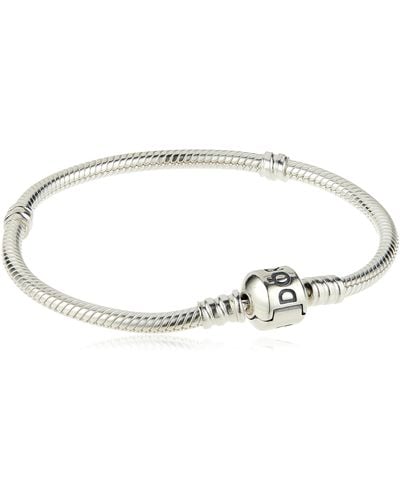 PANDORA Women Silver Charm Bracelet - 590702hv-17 - Black