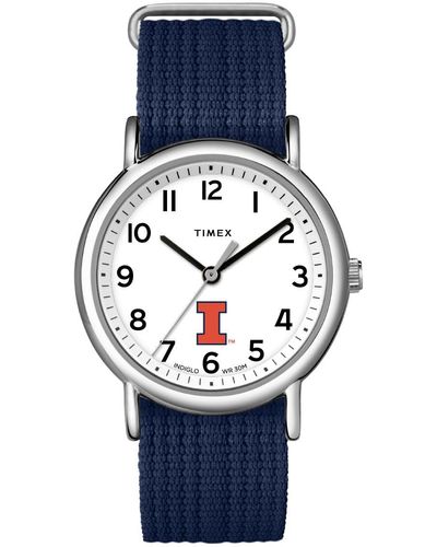 Timex Illinois Illini With Slip-thru Single Layer - Blue
