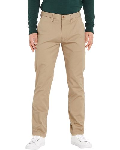 Tommy Hilfiger Geweven Broek Batique Khaki 36w / 32l - Zwart