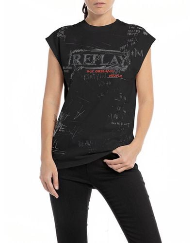 Replay W3624n T-shirt - Black