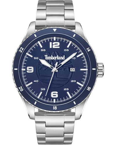 Timberland Reloj Analógico para Hombre de Cuarzo con Correa en Acero Inoxidable TDWGH0010504 - Azul
