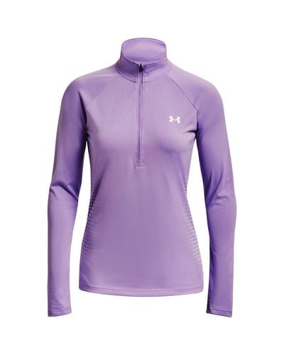 Ua zephyr fleece camo popover top