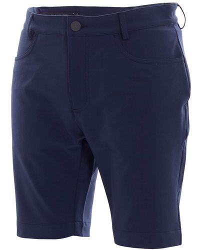 Calvin Klein S Genius 4-way Stretch Shorts S Dark Navy 38 Inch - Blue