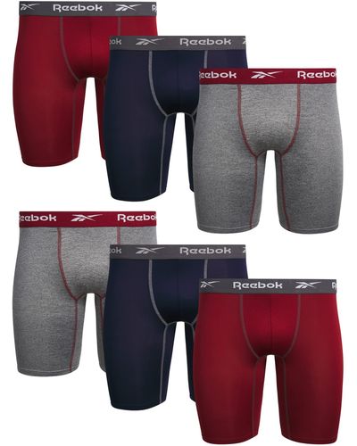 Reebok ?s Underwear ? Long Leg Performance Boxer Briefs - Multicolour