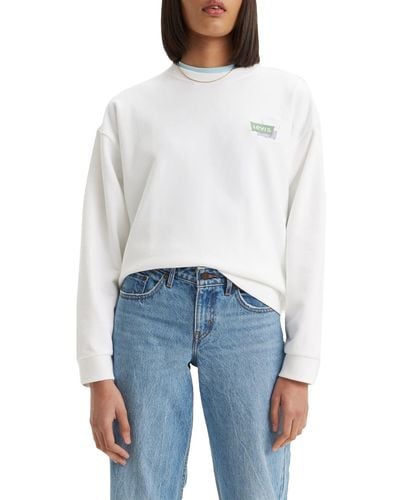 Levi's Graphic Salinas Crew Sweatshirt Mujer - Blanco