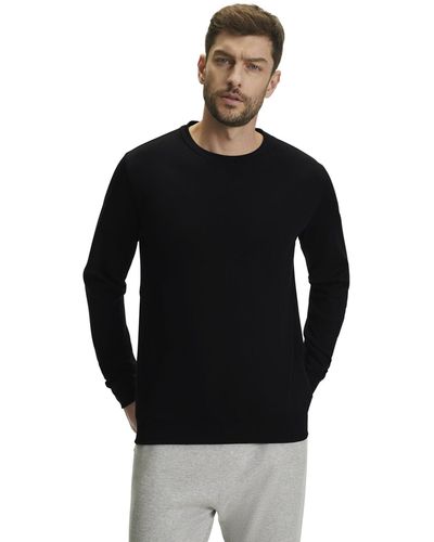 FALKE Nahtlose Formgebung Sweatshirt - Schwarz