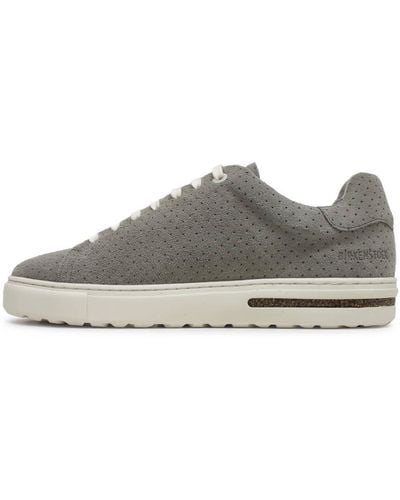 Birkenstock Bend Low Dotted Suede Leather Stone Coin Trainers 4.5 Uk - Grey