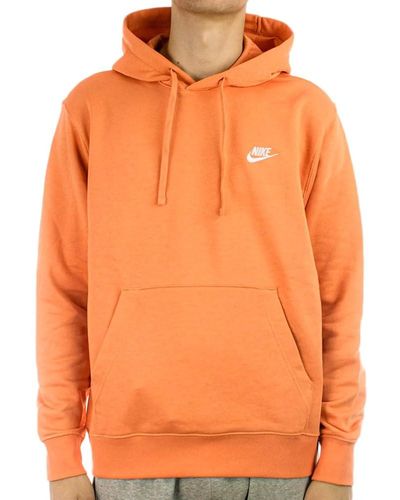 Nike Felpa Sportswear Club Orange XL Non definito Arancio - Arancione