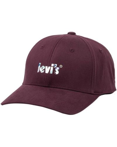Levi's Poster Logo Flex Fit Cap - Purple