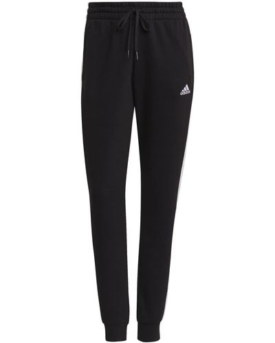 adidas Essentials French Terry 3-stripes Broek - Zwart