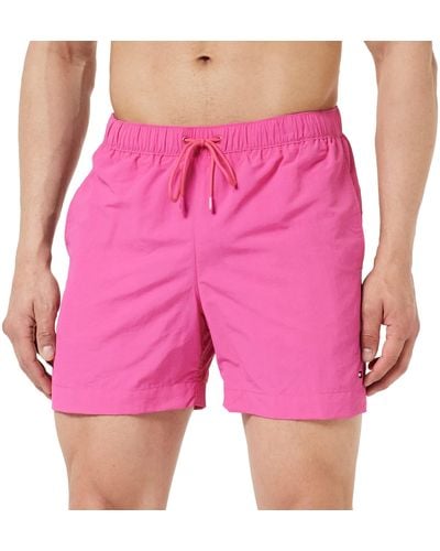 Tommy Hilfiger Medium Drawstring Swimming Trunks Long - Pink