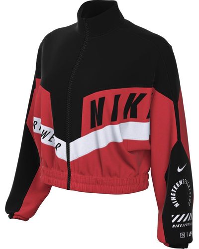 Nike Damen Sportswear JKT Woven Street SW Veste - Rouge