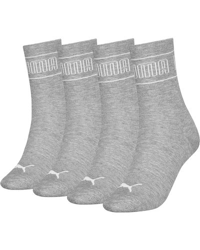 PUMA 4p Socks - Grey