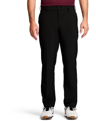 Izod Golf Swingflex Straight-fit Flat-front Pants - Black