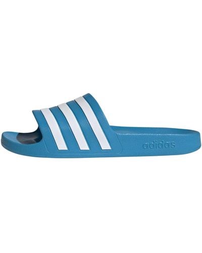 adidas Adilette Aqua Slide Sandal - Blue