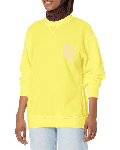 Billabong Womens Kissed By The Sun Sweatshirt - Yellow