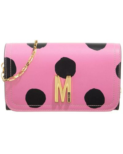 Moschino Wallet On A Chain - Pink