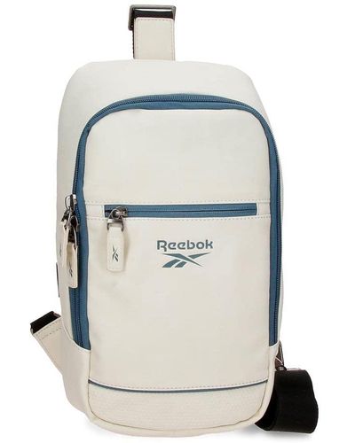 Reebok Cincinati Bandolera cruzada Blanco 18x35x9 cms Piel sintética