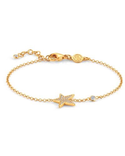 Nomination | Bracelet femme Collection Stella – Fermoir mousqueton – Argent 925 avec oxydes et pendentif en forme d'étoile – Fabriqué en - Métallisé