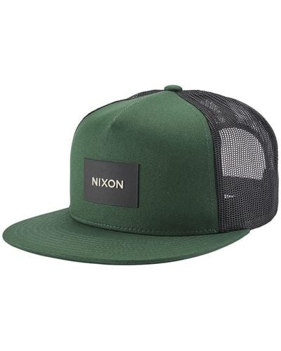 Nixon Team Trucker Hat - Green/black