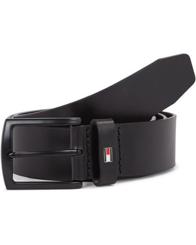 Tommy Hilfiger Denton Matte 3.5 Belt - Black