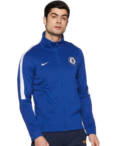 Nike 2017-2018 Chelsea Authentic Track Jacket - Bleu