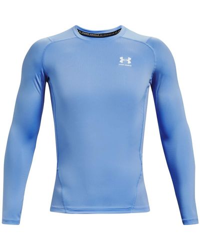 Under Armour HeatGear T-shirt de compression à manches longues pour homme - Bleu