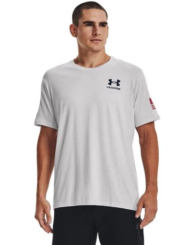Under Armour New Freedom Flag T-shirt - Gray