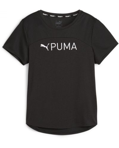 PUMA Fit Logo Ultrabreathe Tee T-Shirt - Schwarz