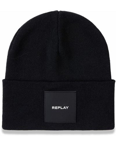 Replay Ax4167 Beanie Hat - Black