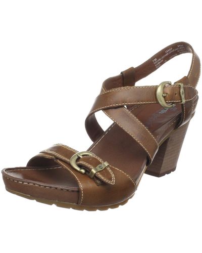 Timberland Belicia FTW Buckle Ankle Strap Sandal Fashion - Braun