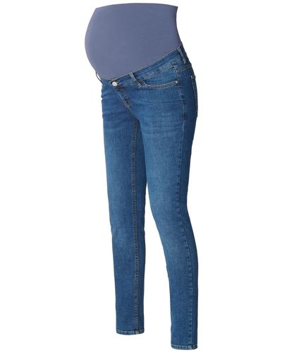 Esprit Maternity Schmal geschnittene Jeans mit Überbauchbund - Blau