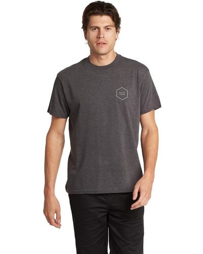 Billabong Mens Classic Short Sleeve Premium Logo Graphic Tee T-shirt T Shirt - Black