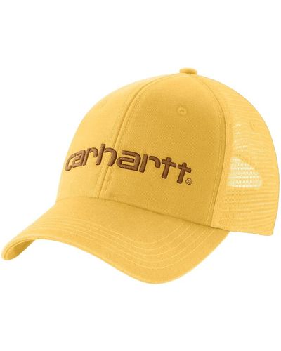 Carhartt Canvas Mesh-Back Logo Graphic Cap - Gelb