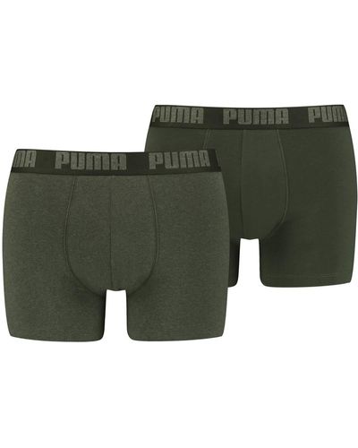 PUMA Boxer Basic Uomo confezione da 2 - Verde