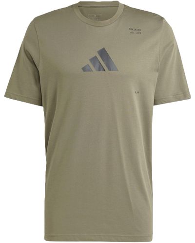 adidas AEROREADY All-Gym Category Graphic tee Camiseta - Verde