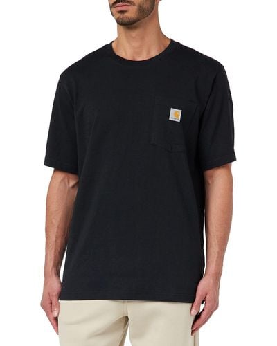 Carhartt T-Shirt K87 Pocket mit Brusttasche - Schwarz