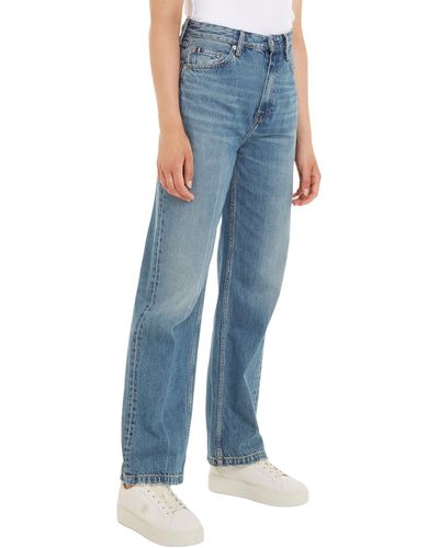 Tommy Hilfiger Jeans Relaxed Straight High Waist - Blue