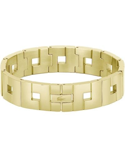 Lacoste Armband mit Knebelverschluss für Kollektion THEA Gelbgold - 2040153 - Weiß