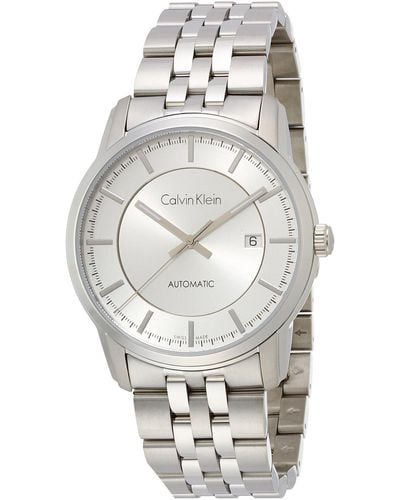 Calvin Klein Armbanduhr Analog Automatik Edelstahl K5S34146 - Grau