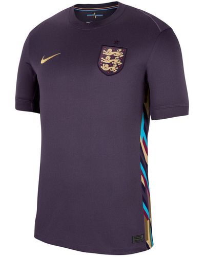 Nike England Herren Dri-fit Stadium Jsy Short-sleeve Away Top - Purple