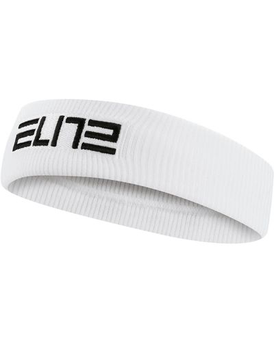 Nike Elite Hoofdband Dri-fit Zweetband - Wit
