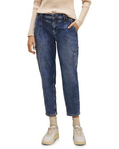 Street One Jeanshose Balloon Fit - Blau