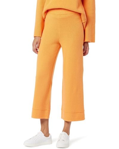 The Drop Bernadette Pull-on Loose-fit Cropped Sweater Pant - Orange