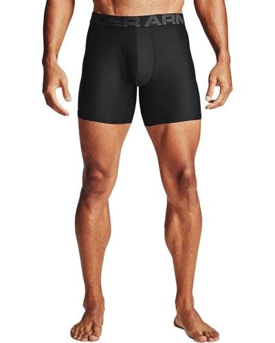 Under Armour Tech 3inch 2 Pack Boxers - Black