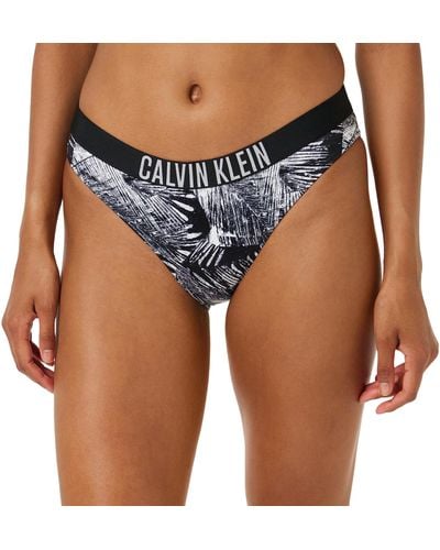 Calvin Klein Slip Bikini Donna Sportivo - Blu