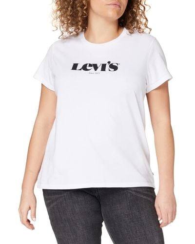 Levi's The Perfect Tee T-Shirt,Modern Vintage White,XS - Weiß