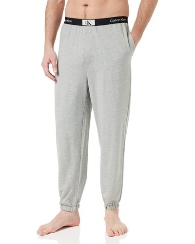 Calvin Klein Pantaloni da Jogging Uomo Sweatpants Lunghi - Grigio